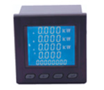 Three phase multi-function electric power meter (liquid crystal display)